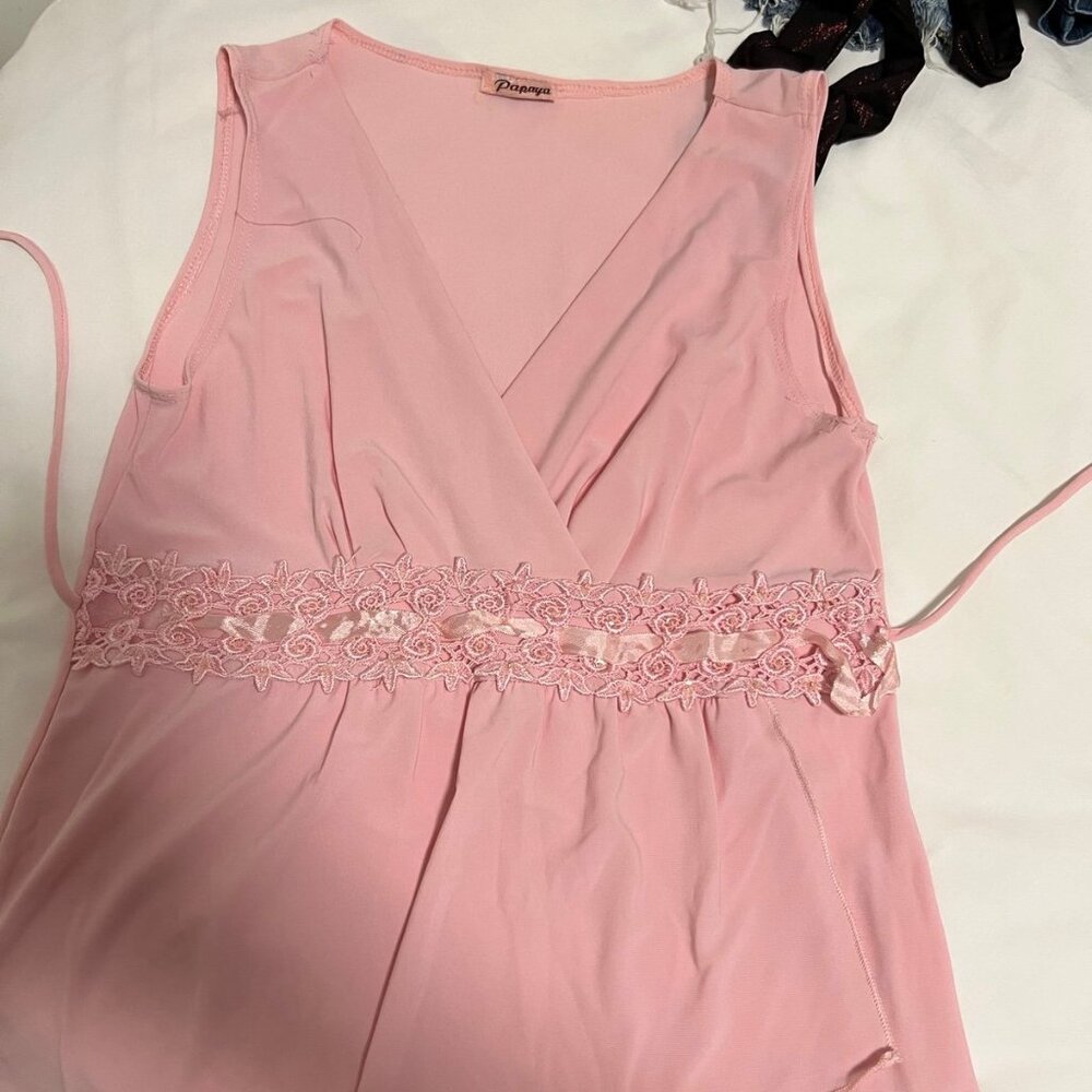 Papaya Pink Going Out Top